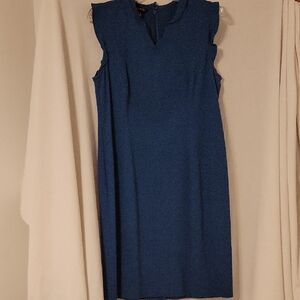 Talbots Classic Blue Midi Dress